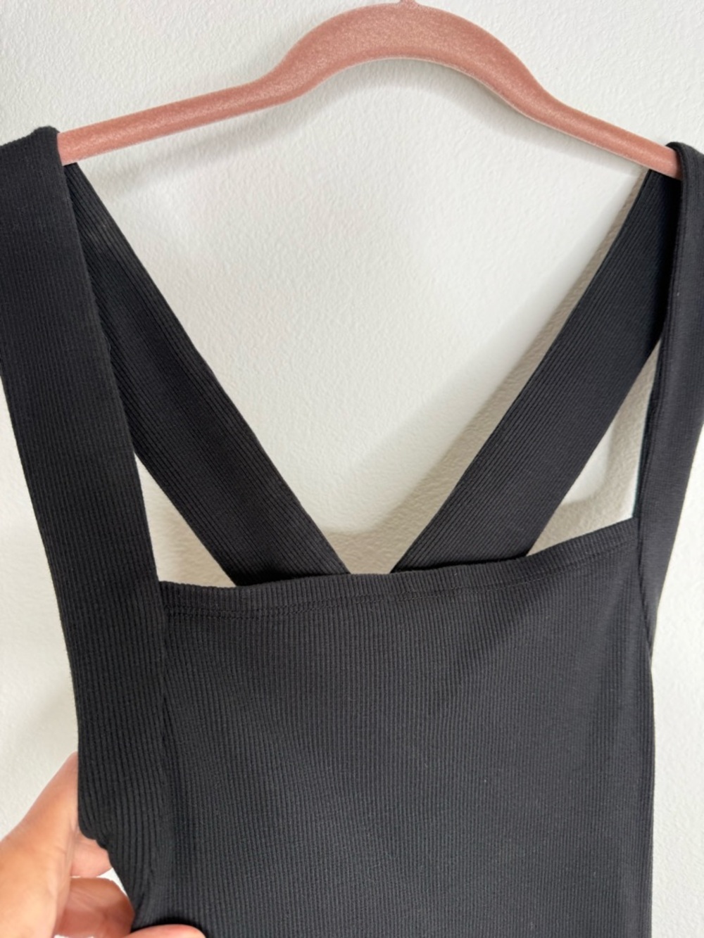Anthropologie Square-Neck Halter Tank Black Sz Medium NWt - Picture 8 of 16